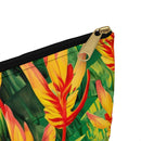 Sun-Kissed Rainforest Glow Accessory Pouch – Vibrant Tropical Foliage Organizer for Everyday Use