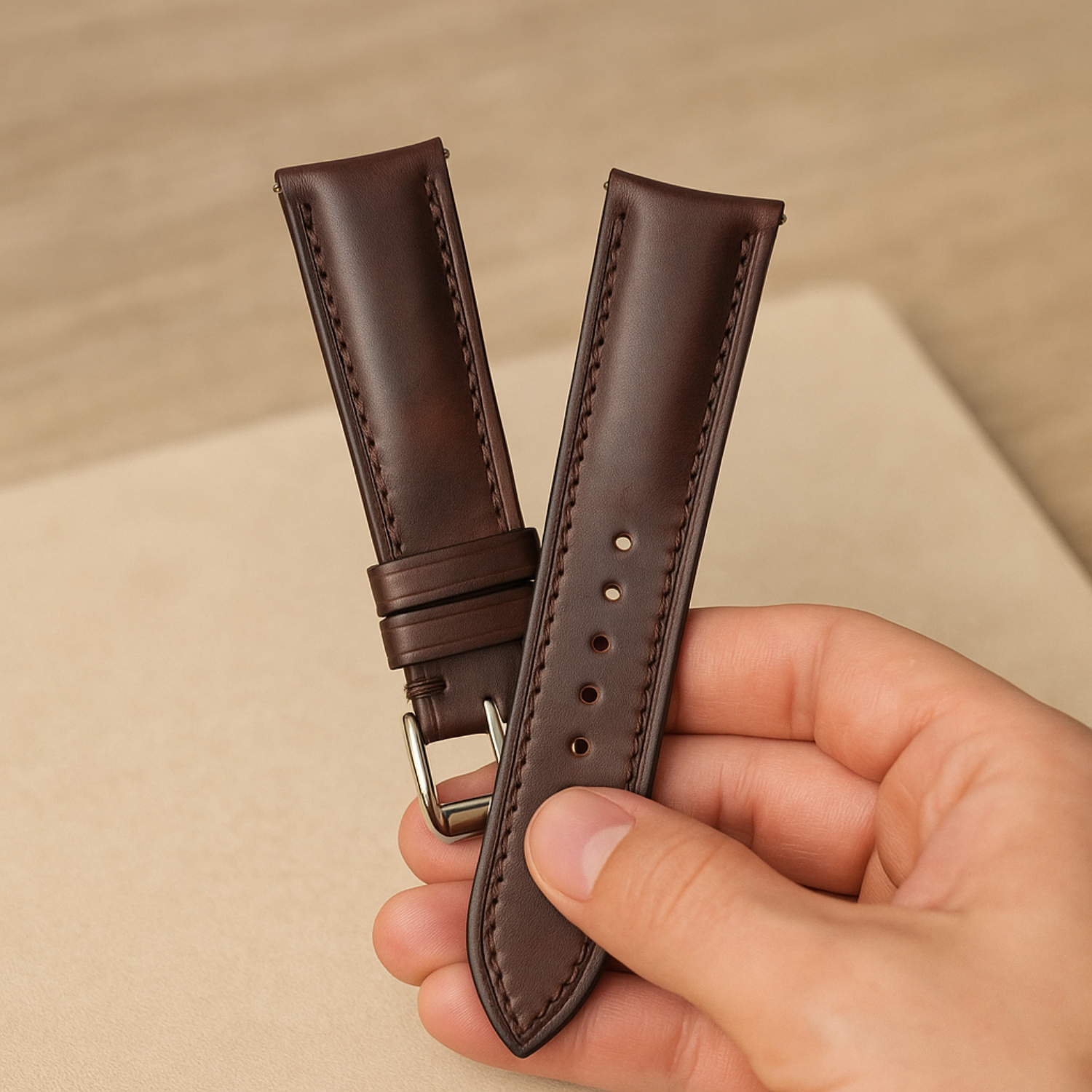 Leather watch straps