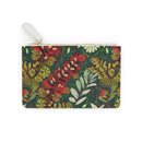 Crimson Flora Symphony Mini Clutch – Vibrant Cruelty-Free Leather