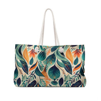 Floral Harmony Cascade Weekender Tote Bag – Stylish, Spacious & Travel-Ready