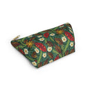 Autumn Bloom Harmony T-bottom Accessory Pouch – Elegant Botanical Print Organizer for Everyday Essentials