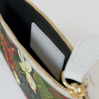 Verdant Cascade Elegance Mini Clutch – Vibrant Cruelty-Free Leather