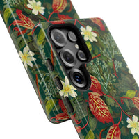 Emerald Crimson Garden Samsung Galaxy Tough Case – Dual-Layer Floral Protection