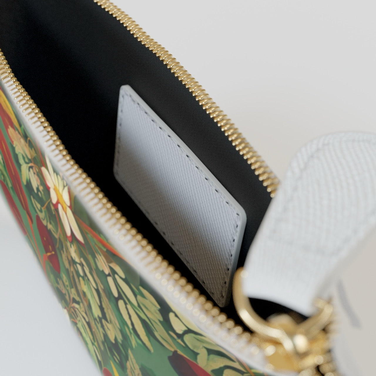 Golden Leaf Reverie Mini Clutch – Vibrant Cruelty-Free Leather