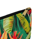 Luminous Botanical Dream Accessory Pouch – Vibrant Tropical Foliage Organizer for Everyday Use
