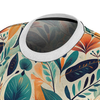Floral Harmony Cascade Women's T-Shirt – Nature-Inspired Elegance for a Stylish Statement