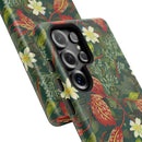 Emerald Crimson Garden Samsung Galaxy Tough Case – Dual-Layer Floral Protection