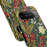 Crimson Flora Symphony Google Pixel Case – Dual-Layer Floral Protection