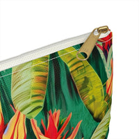 Luminous Botanical Dream Accessory Pouch – Vibrant Tropical Foliage Organizer for Everyday Use