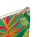 Golden Jungle Paradise Accessory Pouch – Exotic Tropical Foliage Organizer for Everyday Use