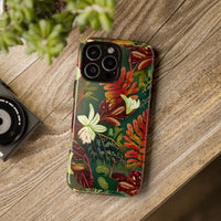 Verdant Cascade Elegance iPhone Tough Case | Tropical Botanical Design