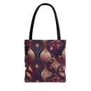 Regal Rose Elegance Tote Bag – Luxe Floral Swirls for a Sophisticated Touch