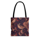 Velvet Flow Harmony Tote Bag – Elegant Swirls for Everyday Sophistication