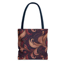 Velvet Flow Harmony Tote Bag – Elegant Swirls for Everyday Sophistication