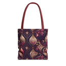 Regal Rose Elegance Tote Bag – Luxe Floral Swirls for a Sophisticated Touch