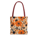 Autumn Glow Blossoms Tote Bag – Warm & Elegant Floral Carry-All