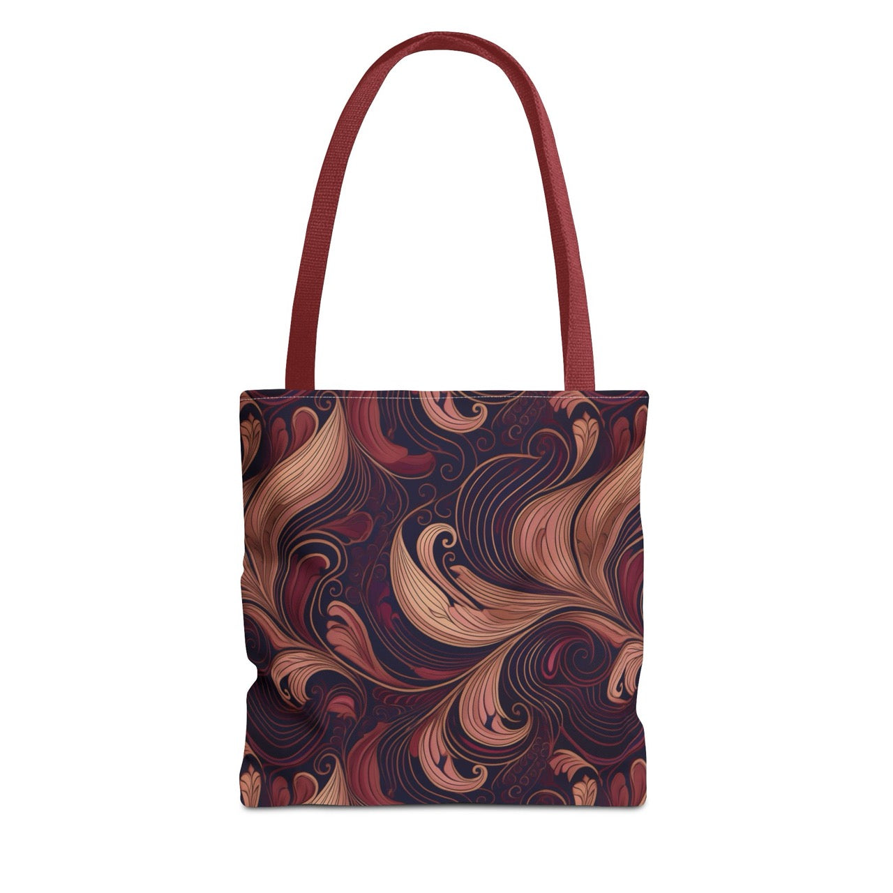 Velvet Flow Harmony Tote Bag – Elegant Swirls for Everyday Sophistication