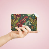 Crimson Flora Symphony Mini Clutch – Vibrant Cruelty-Free Leather