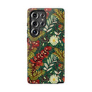 Crimson Flora Symphony Samsung Galaxy Case – Dual-Layer Floral Protection
