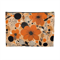 Autumn Glow Blossoms Accessory Pouch – Chic Floral Organizer for Everyday Essentials