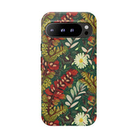 Crimson Flora Symphony Google Pixel Case – Dual-Layer Floral Protection