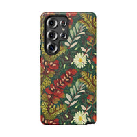 Crimson Flora Symphony Samsung Galaxy Case – Dual-Layer Floral Protection