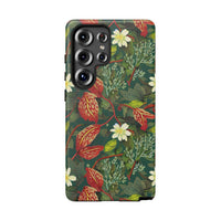 Emerald Crimson Garden Samsung Galaxy Tough Case – Dual-Layer Floral Protection