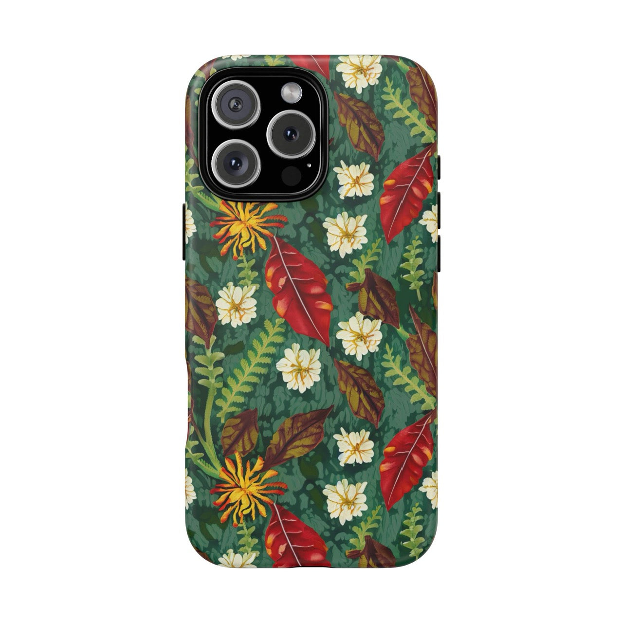 Autumn Bloom Harmony iPhone Tough Case – Vibrant Dual-Layer Protection