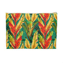 Verdant Fire Cascade Accessory Pouch – Bold Tropical Foliage Organizer for Everyday Essentials