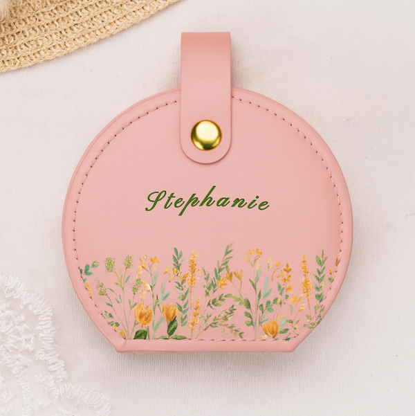Leather jewelry case