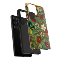 Golden Leaf Reverie Samsung Galaxy Tough Case | Botanical Floral Design