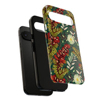 Crimson Flora Symphony Google Pixel Case – Dual-Layer Floral Protection