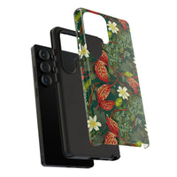 Emerald Crimson Garden Samsung Galaxy Tough Case – Dual-Layer Floral Protection