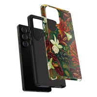 Verdant Cascade Elegance Samsung Galaxy Tough Case | Tropical Design