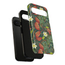 Emerald Crimson Garden Google Pixel Tough Case – Bold, Dual-Layer Floral Protection