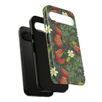 Emerald Crimson Garden Google Pixel Tough Case – Bold, Dual-Layer Floral Protection