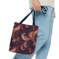 Velvet Flow Harmony Tote Bag – Elegant Swirls for Everyday Sophistication