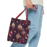 Regal Rose Elegance Tote Bag – Luxe Floral Swirls for a Sophisticated Touch