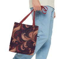Velvet Flow Harmony Tote Bag – Elegant Swirls for Everyday Sophistication