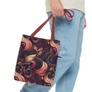 Golden Bloom Symphony Tote Bag – Elegant Swirls of Luxury and Style