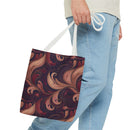 Velvet Flow Harmony Tote Bag – Elegant Swirls for Everyday Sophistication