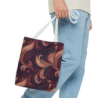 Velvet Flow Harmony Tote Bag – Elegant Swirls for Everyday Sophistication