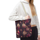 Regal Rose Elegance Tote Bag – Luxe Floral Swirls for a Sophisticated Touch