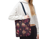 Regal Rose Elegance Tote Bag – Luxe Floral Swirls for a Sophisticated Touch