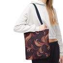 Velvet Flow Harmony Tote Bag – Elegant Swirls for Everyday Sophistication
