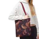 Velvet Flow Harmony Tote Bag – Elegant Swirls for Everyday Sophistication