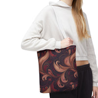 Velvet Flow Harmony Tote Bag – Elegant Swirls for Everyday Sophistication