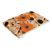 Autumn Glow Blossoms Accessory Pouch – Chic Floral Organizer for Everyday Essentials