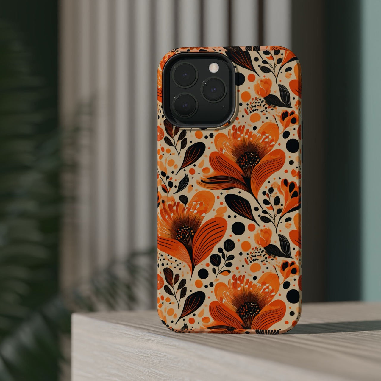 Sunlit Blooms Symphony iPhone Magnetic Tough Cases – Robust Protection, Impact Resistant & MagSafe® Compatible