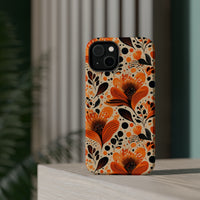 Sunlit Blooms Symphony iPhone Magnetic Tough Cases – Robust Protection, Impact Resistant & MagSafe® Compatible